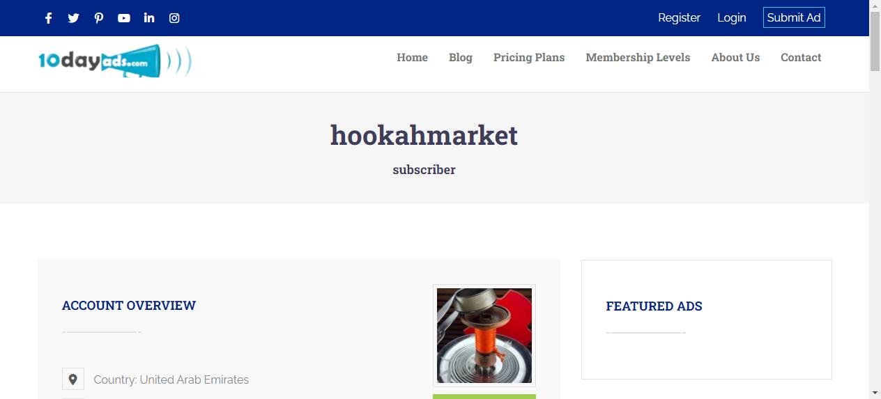 HookahMarket Profile